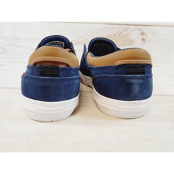 Globe Attic Mens Skate Shoe Navy Blue Leather Low Top Lace Up  sz 7.5 New READ - Picture 4 of 13